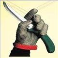 安全防护钢丝防割手套/不锈钢网孔手套 图片